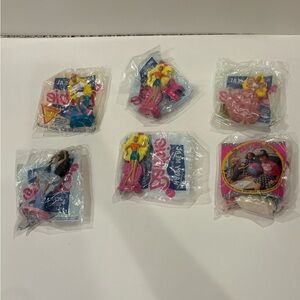 Brand New McDonalds 1992 Barbies Lot of Six Dolls